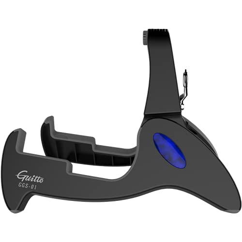 GUITTO Guitar Stand Tripod Adjustable Classic A-Frame Stand Universal for Acoustic and Bass Electric Guitars Folding Floor Travel Stand Small Single Holder (GGS-01) - Image 2