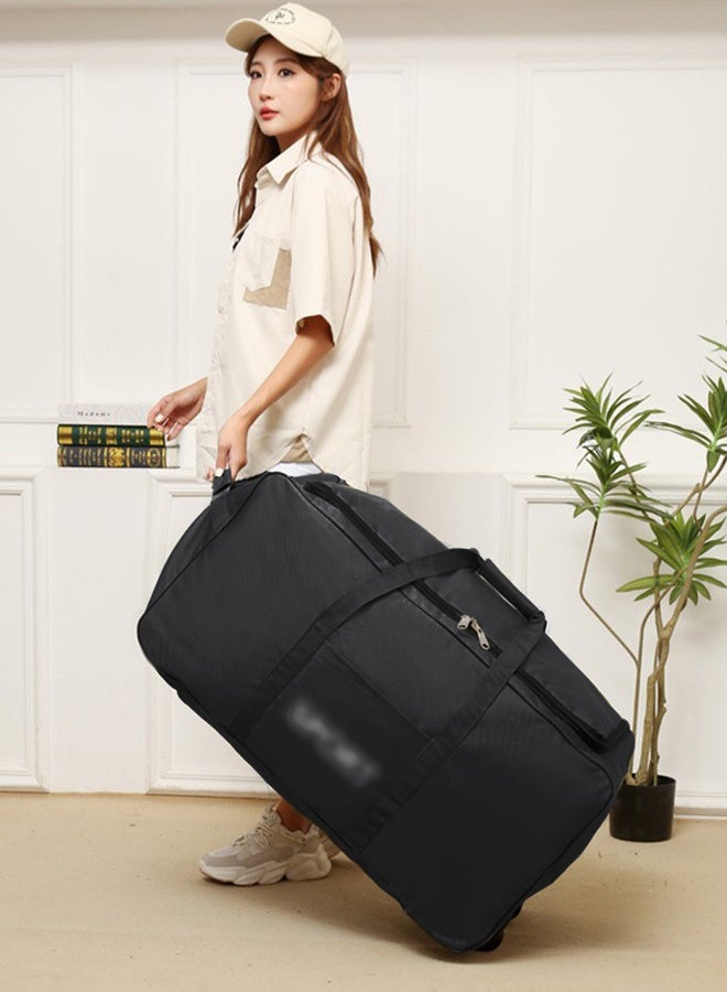 DUNISO Foldable Rolling Duffel Bag with 2 Wheels, Light Weight Travel Duffel bag with Large Loading Capacity, Inch Durable Travel Luggage Bag- Rugged, Collapsible Carry On Luggage Bag for Travel Camping Sports - Image 4