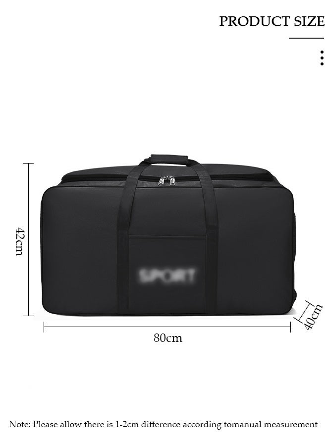 DUNISO Foldable Rolling Duffel Bag with 2 Wheels, Light Weight Travel Duffel bag with Large Loading Capacity, Inch Durable Travel Luggage Bag- Rugged, Collapsible Carry On Luggage Bag for Travel Camping Sports - Image 5