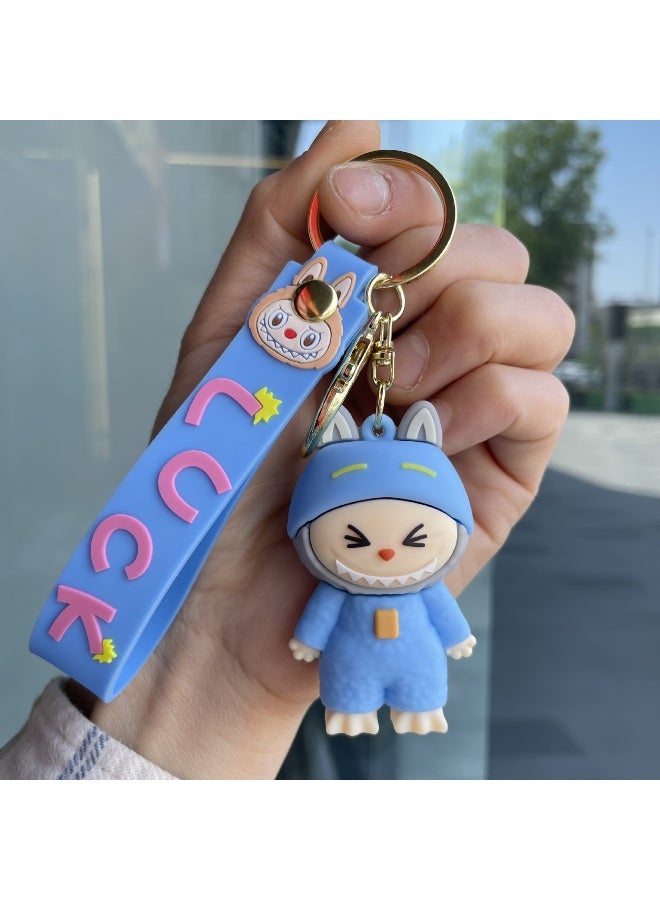 NIBEMINENT LABUBU Keychains, Cute Figurines, Student Schoolbag Pendants And Gifts 