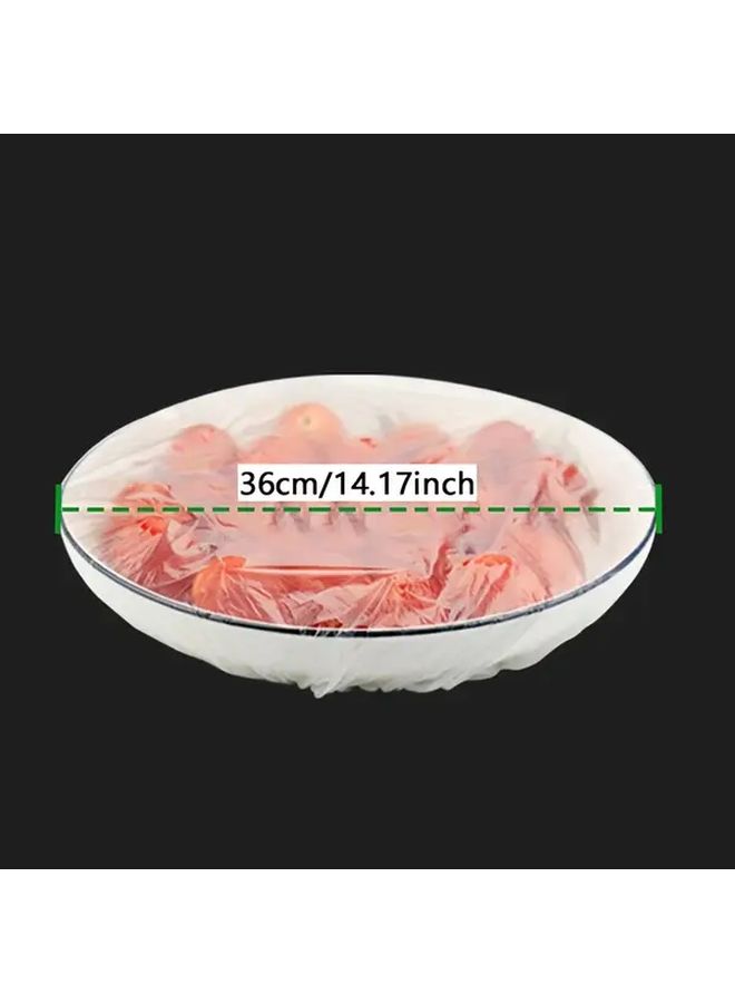 Transparent Reusable Stretchable Food Storage Covers 200 Packs Airtight Seal Easy Clean - Image 3