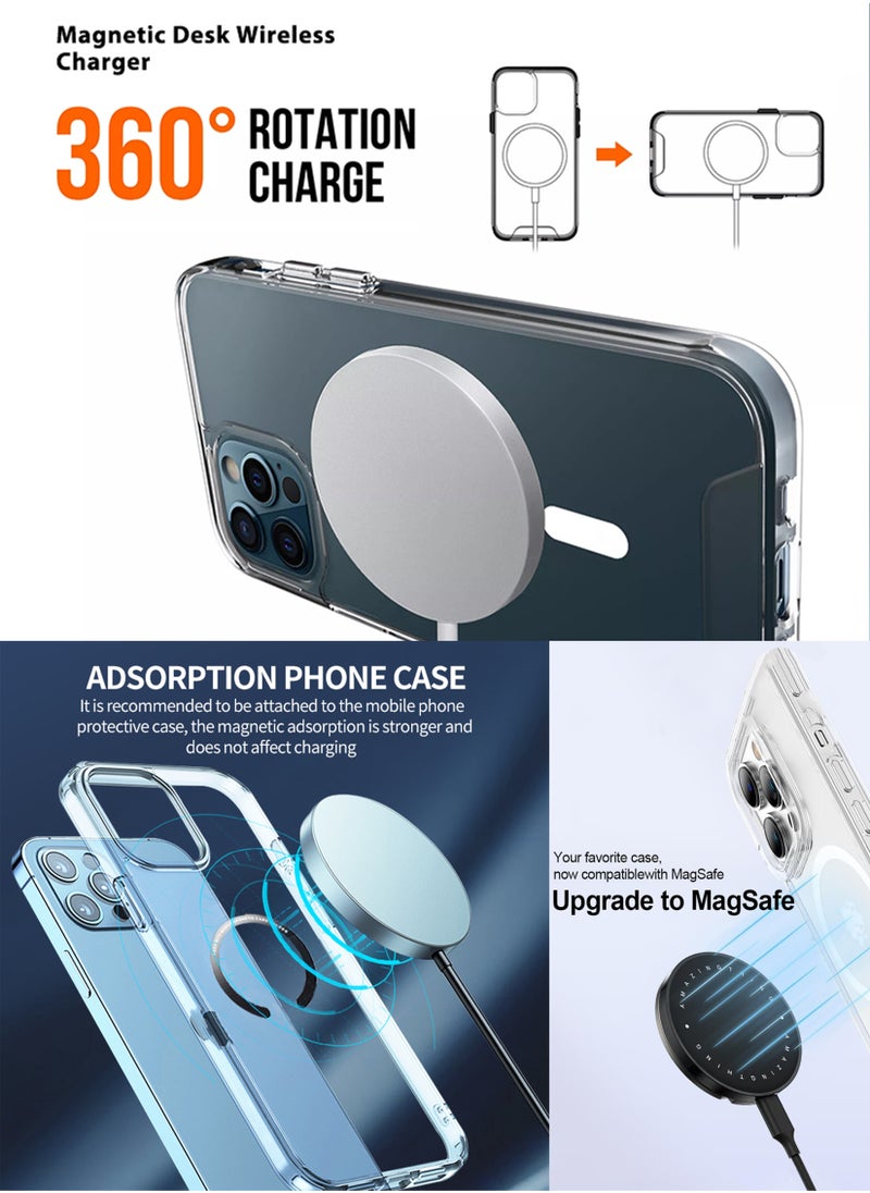 Generic Phone Charger and Accessory Kit 20W Fast Travel Adapter Car Charger Wireless Charging Pad Adjustable Phone Stand MagSafe Metal Ring Set For Smartphones  - Image 3