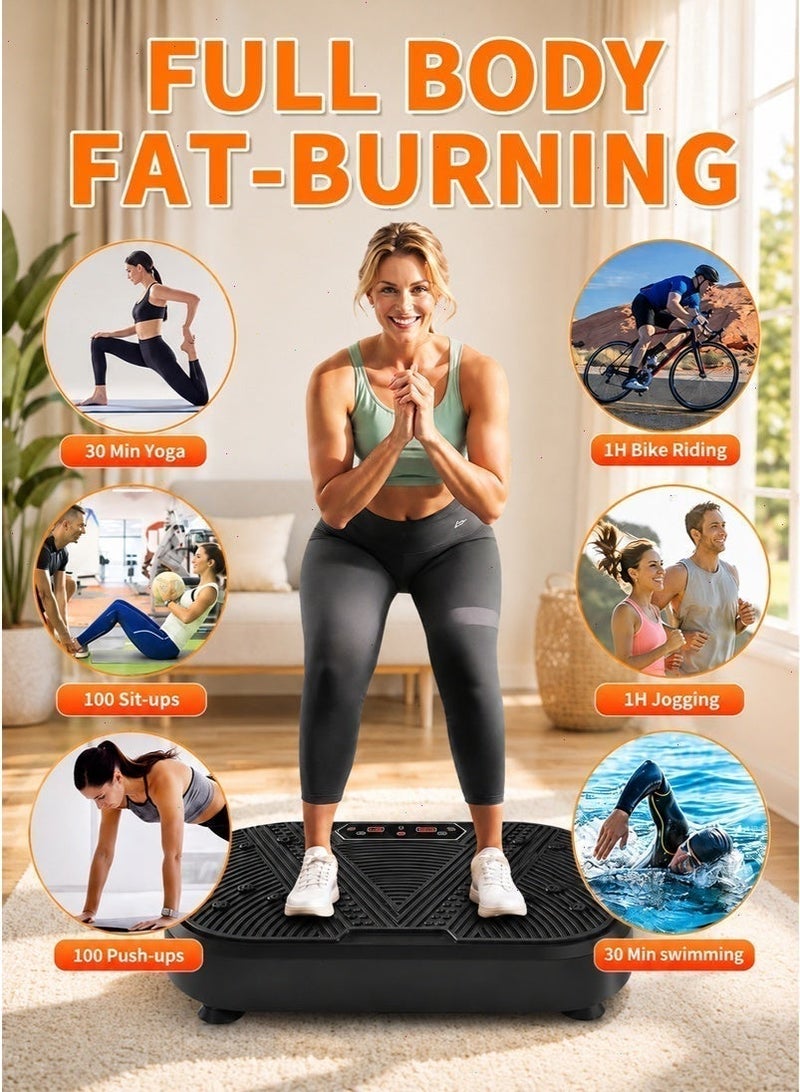 Vibration Plates, Full Body Shaker Workout Vibrate Stand with 2 Resistance Bands,Vibration Fitness Exercise Machine for Home Use - Image 5
