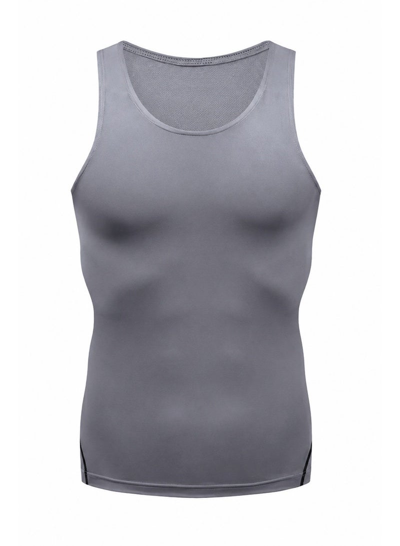 Men's Compression Tank Top Body Shaper Vest, Slim Fit Sleeveless Undershirt for Gym Workout and Daily Wear ﻿ - Image 2