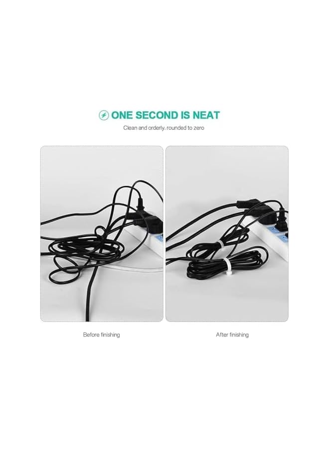 S-TOP Self Locking Cable Ties | 200Mm | 100 Pieces, White | Heat Resistant Cable Zip Ties | Self-Locking Cable Organizer | Anti - Slip Wire Organizer | For Indoor & Outdoor Use - Image 4