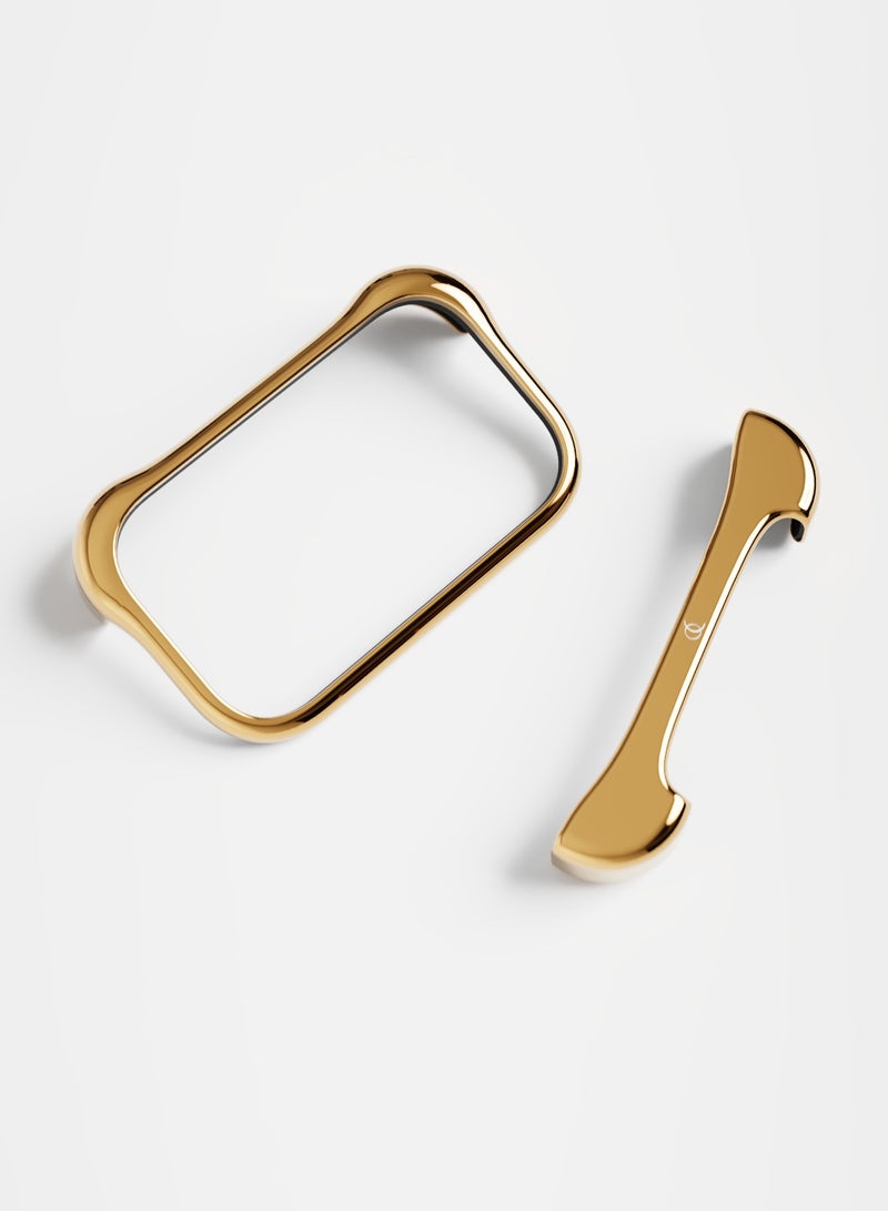 ARC Pulse Aluminum Bumper Case for iPhone 17 Pro Max 6.9", Aerospace Metal Bumper Shockproof Slim Protective Case, Anti scratch Slide on Fit, Premium 10-ft Drop Tested, MagSafe Wireless Charging, Gold - Image 1