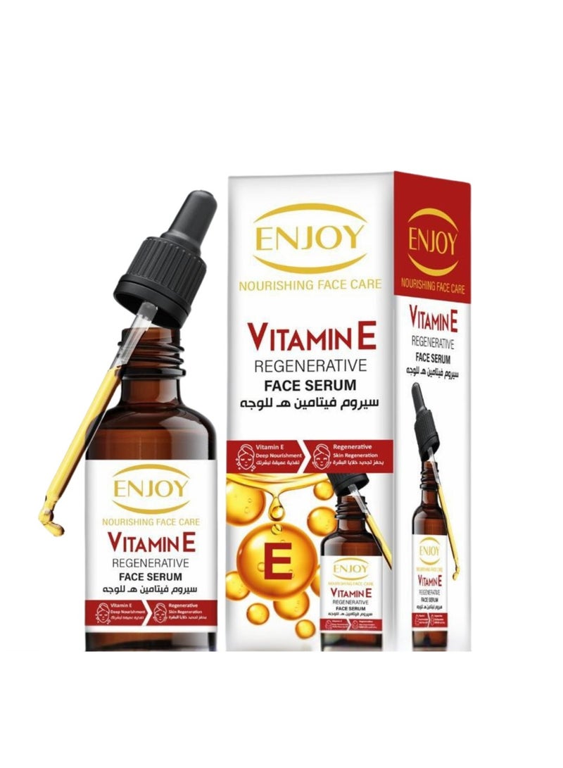 إنجوي ENJOY سيروم فيتامين E المجدد للبشرة 50 مل – ترطيب عميق وإصلاح البشرة | حماية مضادة للأكسدة | بشرة ناعمة ومشرقة
