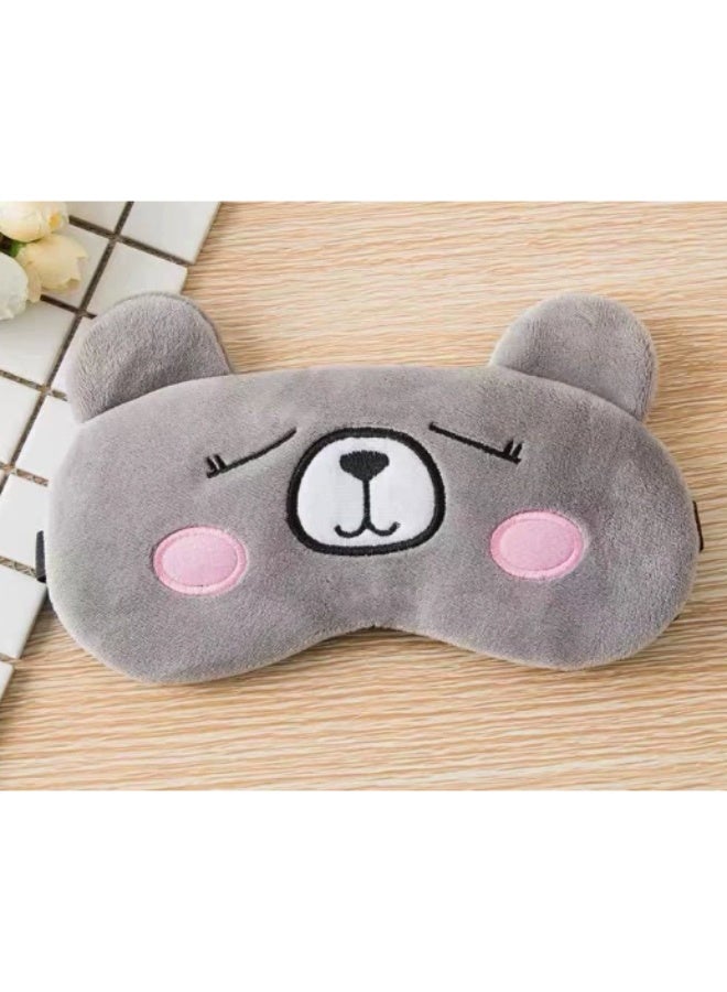 Cute Cartoon Plush Sleep Mask for Kids and Adults Soft Comfortable Light Blocking Eye Mask Elastic Sleeping Mask for Night Nap - Image 3