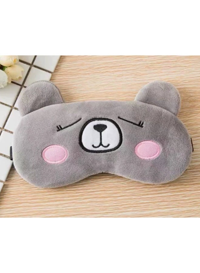 Cute Cartoon Plush Sleep Mask for Kids and Adults Soft Comfortable Light Blocking Eye Mask Elastic Sleeping Mask for Night Nap - Image 4