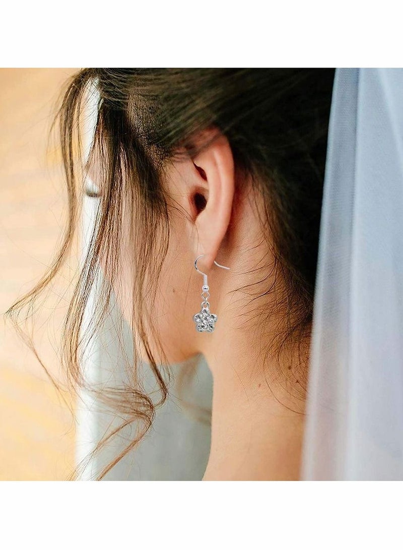 Excefore 100 Pcs Earring Findings Earrings Clasps Hooks Fittings for DIY Crafts, Keys,Jewelry Making (Color : Silver) - Image 3