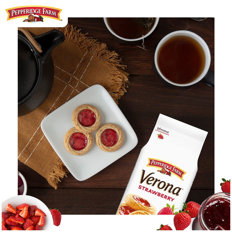 Pepperidge Farm Verona Strawberry Thumbprint Cookies, 6.75 OZ Bag (18 Cookies) - Image 3