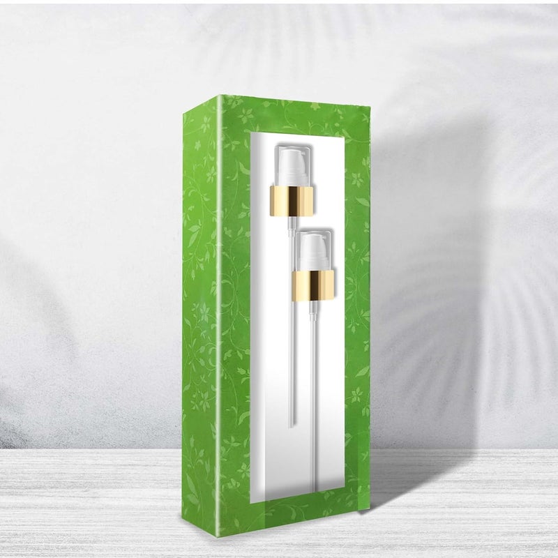 Myoc MYOC Gold Pump Dispenser with Spring Durable Plastic LeakProof Ideal for Sunscreen Moisturizer Concentrates 100ml 2022mm Neck Size 14cm HeightPack of 6  - Image 3