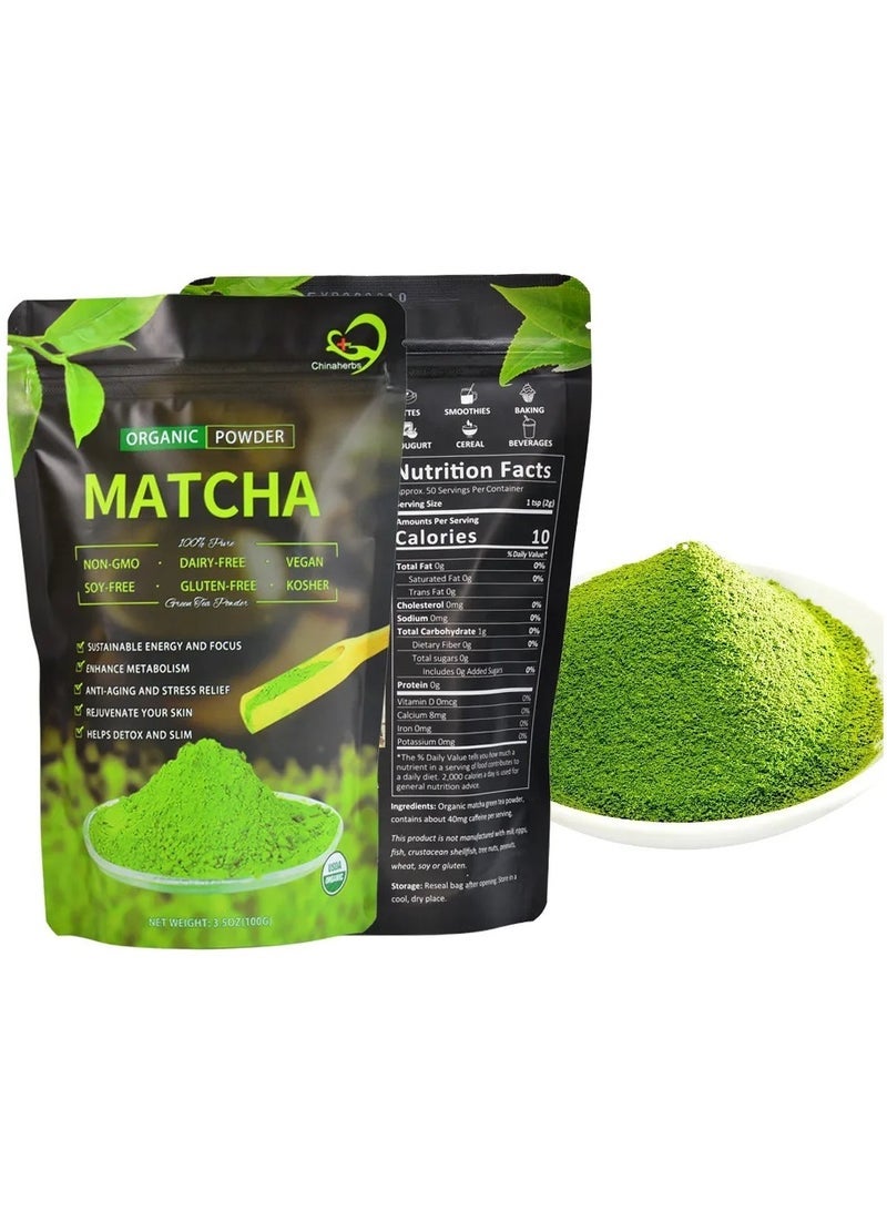 MATCHA Pure Matcha Powder, Organic Matcha Green Tea, Japanese Matcha green tea 100gm - Image 2
