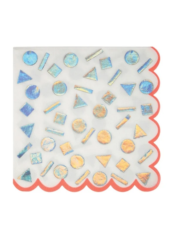 Meri Meri Large Rainbow Confetti Napkins