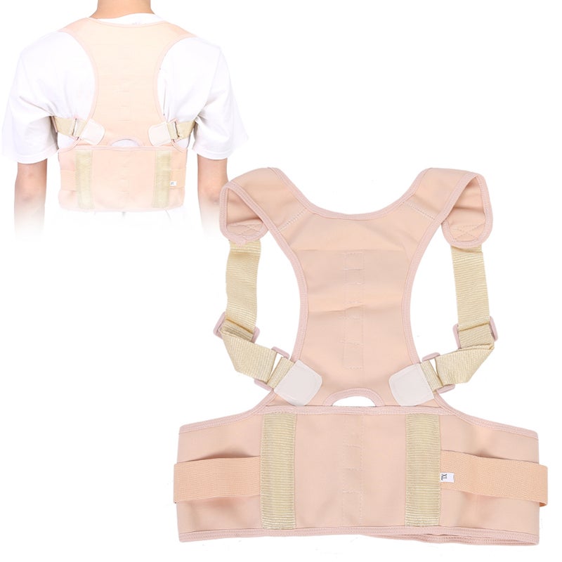 Back Brace Posture Corrector Unisex Magnetic Humpback Correction Lumbar Support3XL Complexion - Image 2