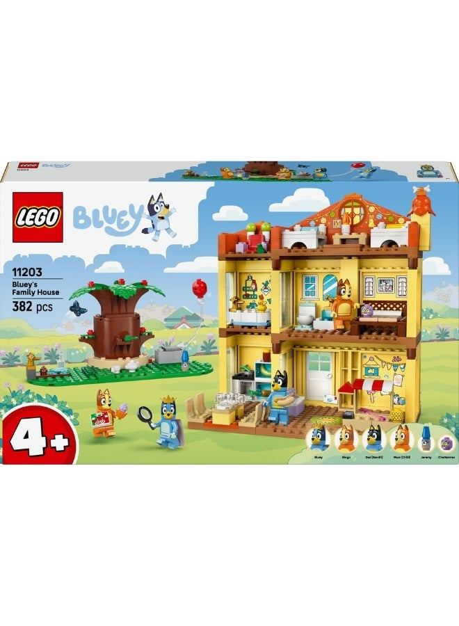 LEGO Bluey: Bluey’s Family House Toy for Kids aged 4+ 11203 (Age 4+, 382 Pieces) - Image 3