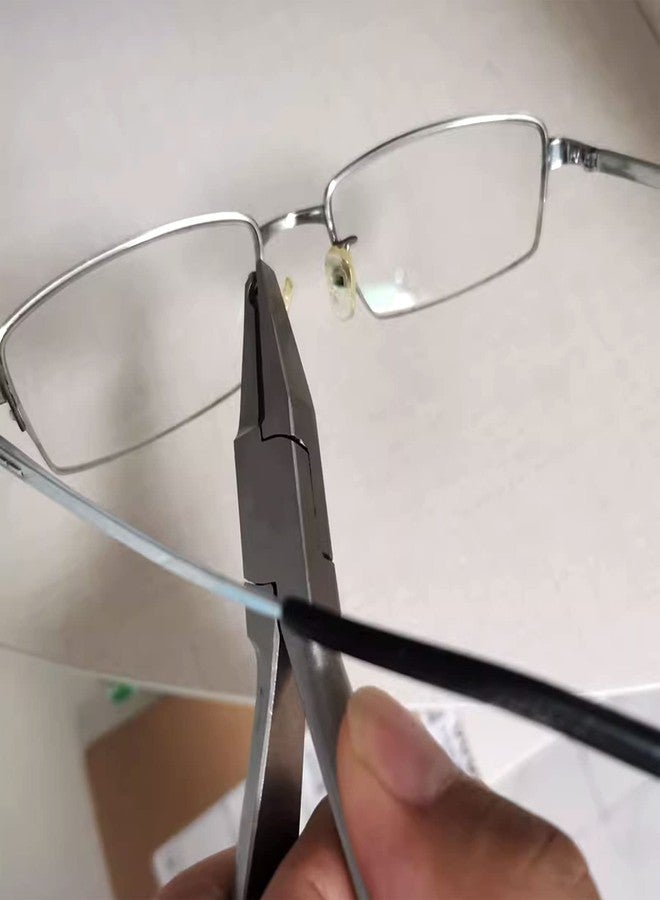 فلاين كماشة وسادة الأنف المصنوعة من الفولاذ المقاوم للصدأ كماشة ضبط وسادة الأنف للنظارات أدوات ضبط النظارات كماشة أنف إبرة لضبط النظارات - Image 5