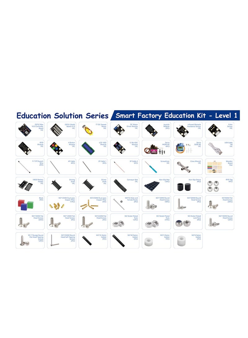 acebott ESP32 Smart Factory Kit – Advanced Factory Education Kits for Teens : Smart Robotic Arm & Smart Sorting & Smart Warehourse - Image 5