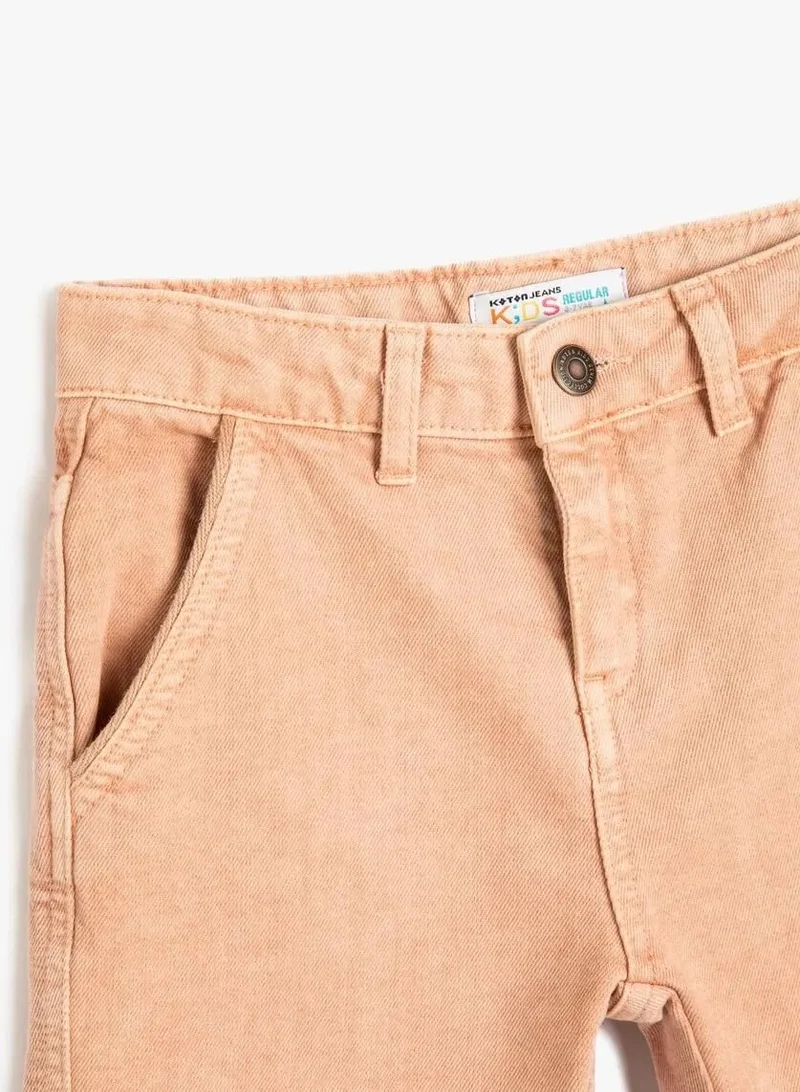 KOTON Jean Shorts Pockets Cotton