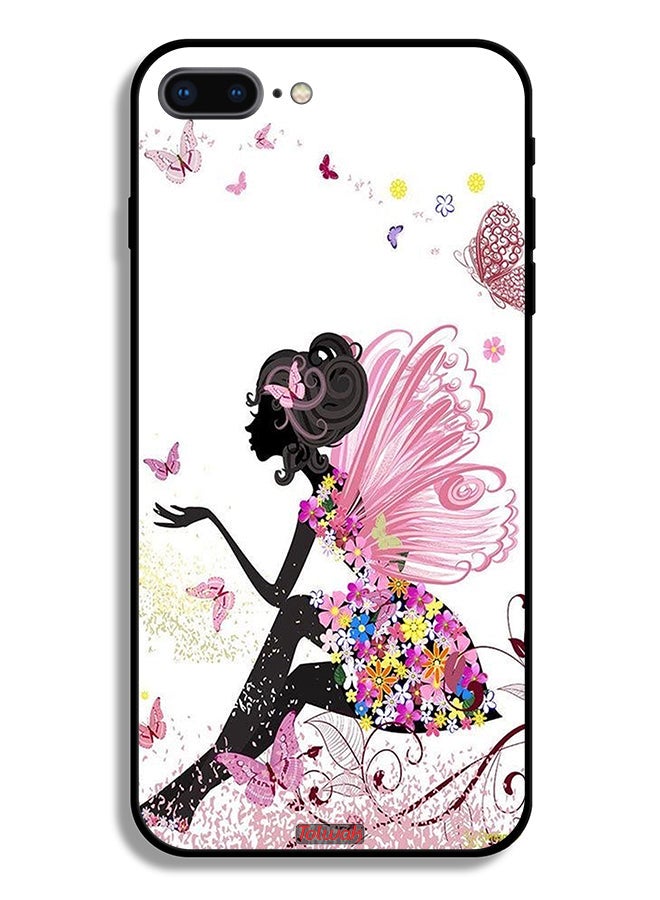 Tolwak Apple iPhone 8 Plus Protective Case Butterfly Girl Artwork - Image 2