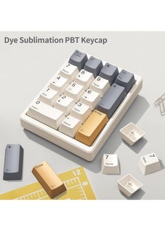 Generic magicforce Number Pad, Mechanical Numpad Wired USB Standard 17 Keys Numeric Keypad with PBT Keycaps White Backlit Keypad for Laptop PC TKL Keyboards (Brown Switch)  - Image 3
