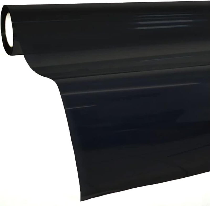 Cuthban Adhesive Window Film Roll, UV Blocking Vinyl Tint for Glass, Black, 90cm x 1.5m - Image 1