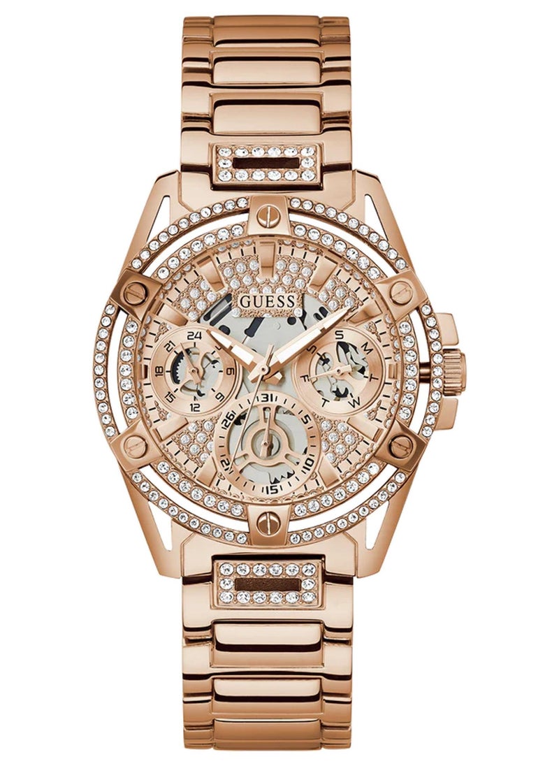 GUESS Ladies Rose Gold Tone Multi-function Watch GW0464L3 - 40mm - Image 1