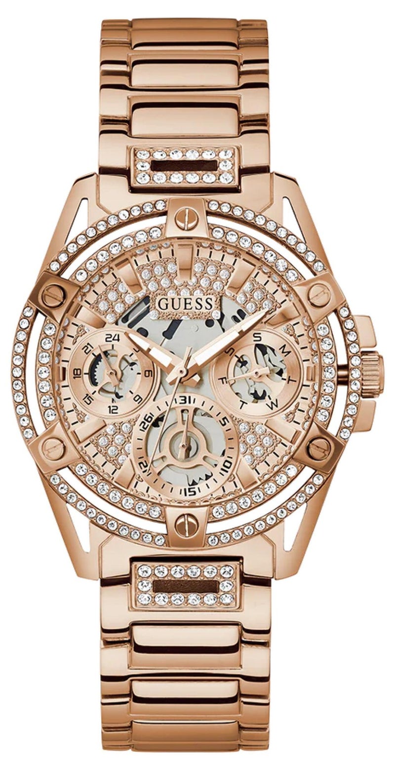 GUESS Ladies Rose Gold Tone Multi-function Watch GW0464L3 - 40mm - Image 1