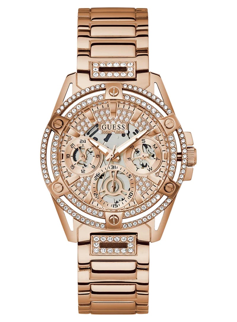 GUESS Ladies Rose Gold Tone Multi-function Watch GW0464L3 - 40mm - Image 1