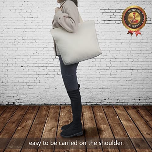 TOPDesign 12-Pack Canvas Tote Bags with Magnetic Snap, Reusable Grocery Shopping Bags, DIY Your Creative Designs - Image 2
