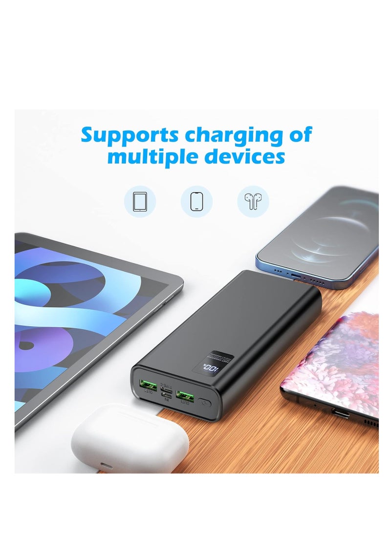 mpBLBERRI 20,000mAh Power Bank Dual USB & Type-c | mpBLBERRI BLB-P713 - Image 4