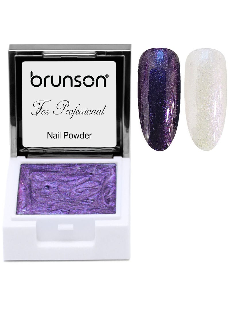 brunson Nail Art Powder UV Gel Nail Powder Nails Aurora Painting Square Gel Nail Art Liquid Powder Solid Pigment SE07