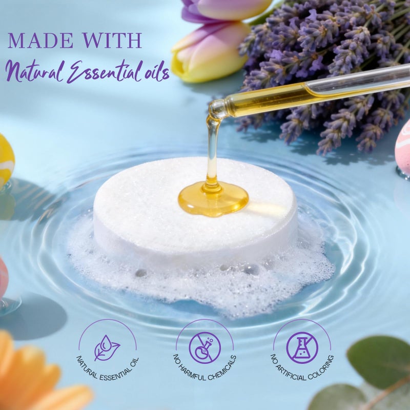 Futricy Shower Steamers Aromatherapy: Easter Basket Stuffers for Teens Girls Adults, Mothers Day Gifts for Mom Wife Women Her, Easter Gifts Essentials Shower Bombs with Natural Essential Oils Self Care - Image 5