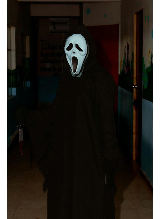 BookMyCostume Scream Skeleton Ghost Plastic Mask Adult & Kids Fancy Dress Costume Accessory for Halloween Free Size White - Image 4