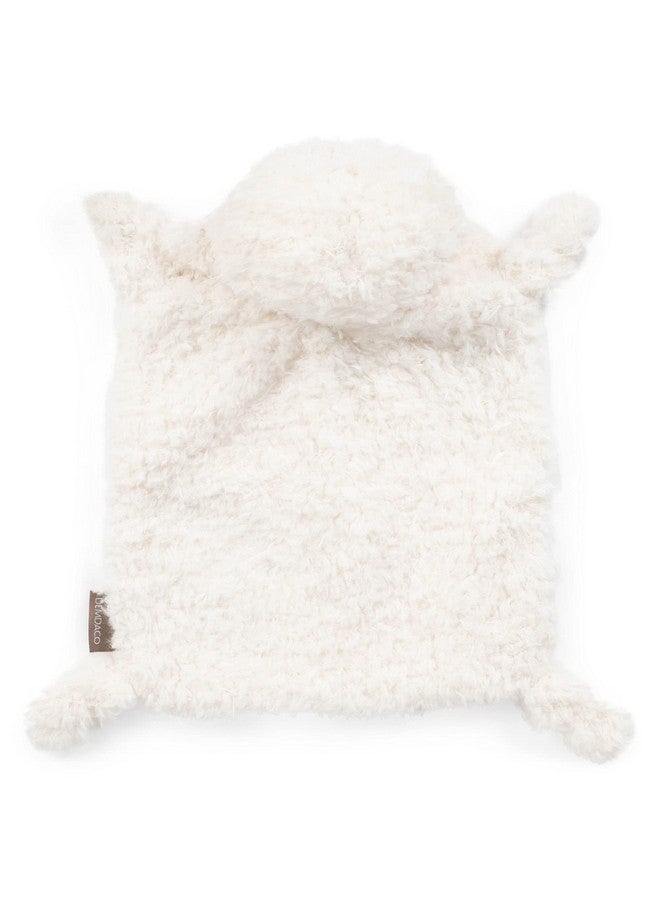 DEMDACO Clean White Fuzzy Lamb Goodnight Prayer Polyester Plush Children's Stuffed Animal Blankie - Image 3