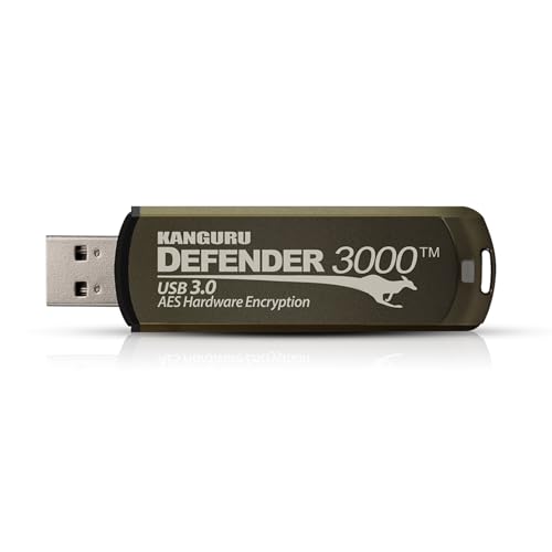 Kanguru Defender 3000 – 32 GB Hardware Encrypted Flash Drive - FIPS 140-2 Level 3 Certified - SuperSpeed USB 3.0 – Water Resistant - Image 3