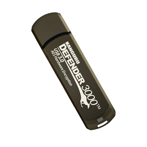Kanguru Defender 3000 – 32 GB Hardware Encrypted Flash Drive - FIPS 140-2 Level 3 Certified - SuperSpeed USB 3.0 – Water Resistant - Image 2