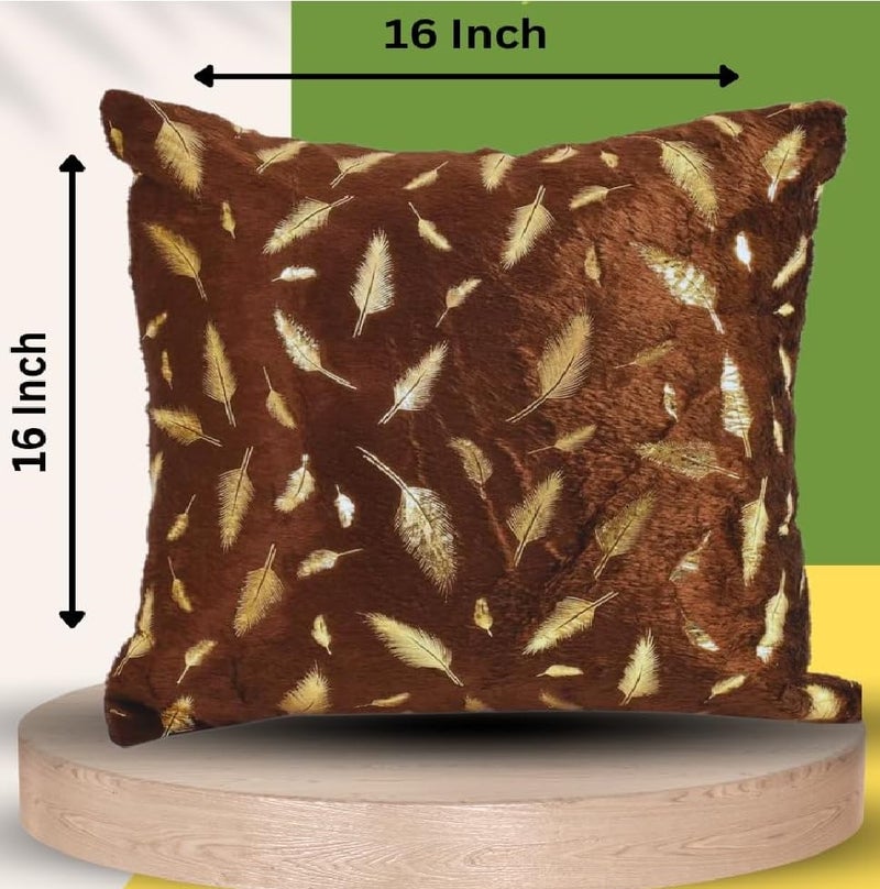 A CUBE LUXURY SOLUTIONS A Cube Luxury Solutions Decorative Chenille Cushion Cover 40 x 40 cm 16 x 16 inch Large Square Pillow Covers for Bed Sofa Chair Seat  - Image 2