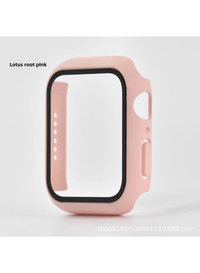 Applewatch7/8/9 Protective Shell/waterproof All-inclusive Protective Shell/right Angle Plating Waterproof Protective Shell-Color:Fine Hole Lotus Root Starch Color (bare Shell)-Exterior Dimension:41mm  - Image 1