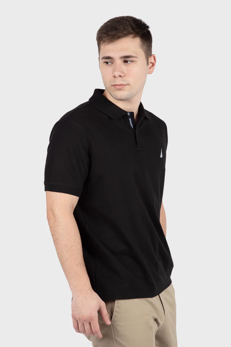 NAUTICA Men's Deck Solid Polo