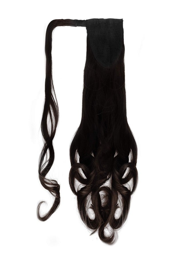 Paradise® Curly Wrap Around Ponytail Hair Extensions For Women And Girls Dark Brown 150 grams Pack of 1pc - Image 5