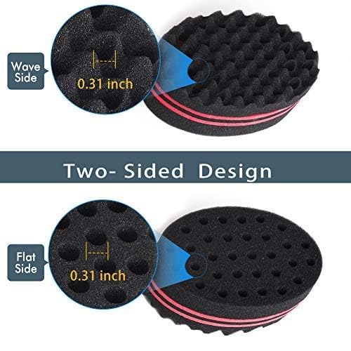 BE BIGEDDIE Magic Twist Hair Sponge, Barber Hair Brush Sponge, Styling Tool For Afro Curl, Coils, Dreadlocks (2 PACK) - Image 2