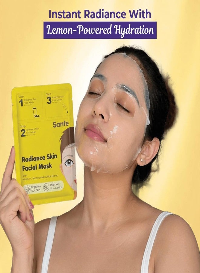 Sanfe Fresh Skin Facial Mask - Pack of 1 | Menthol Refresh | Instantly Cooling Sheet Face Mask | Lightweight & Breathable | Helps Improve Skin Texture & oil control | Suitable for All Skin Types - Image 5