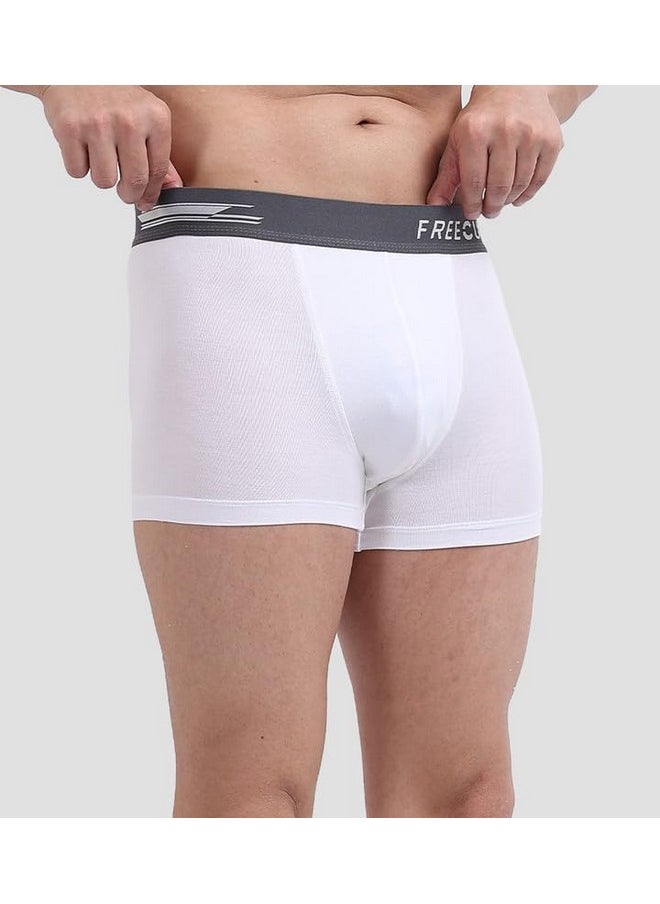 Freecultr - FREECULTR Men's Underwear Anti Bacterial Micromodal Airsoft Trunk - Non Itch No Chaffing Sweat Proof - Ash Grey,Cloud White,Midnight Blue,Prussian Blue,Pot Black Size M Pack 5 - Image 1
