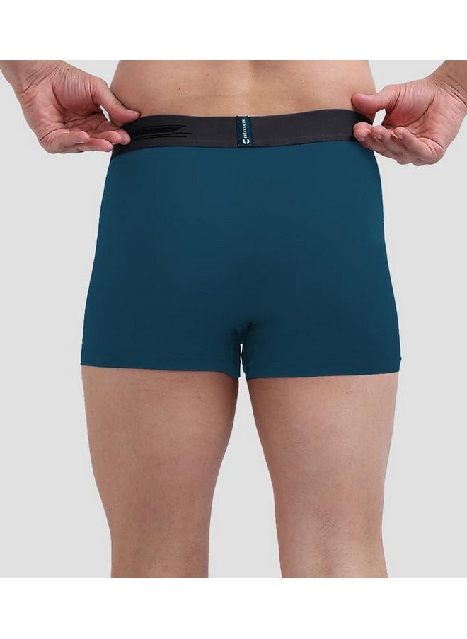 Freecultr - FREECULTR Men's Underwear Anti Bacterial Micromodal Airsoft Trunk - Non Itch No Chaffing Sweat Proof - Ash Grey,Cloud White,Midnight Blue,Prussian Blue,Pot Black Size M Pack 5 - Image 1