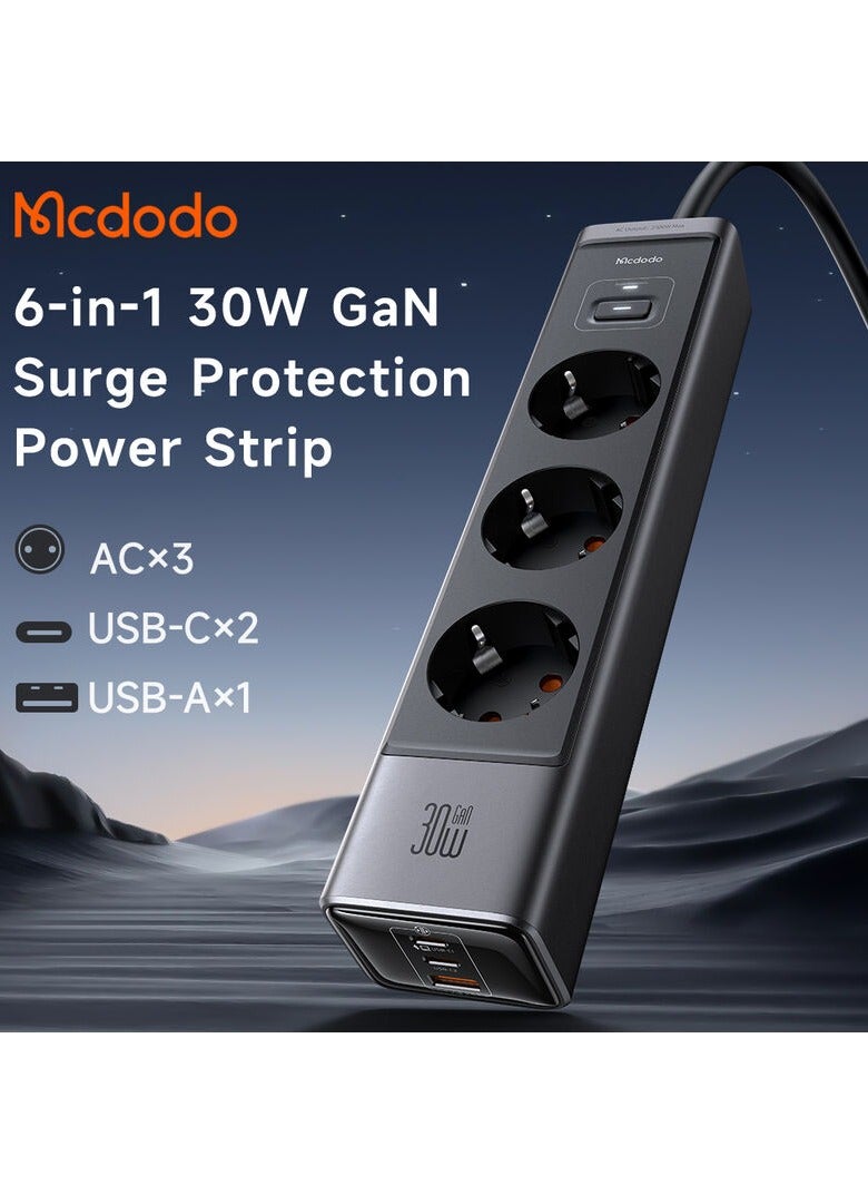 مكدودو قطاع الطاقة ماكدودو 6 في 1 بقدرة 30 وات للحماية من زيادة التيار CH-0620 - Image 3