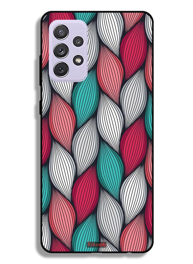 Tolwak Samsung Galaxy A72 5G Protective Case Cover Feather Pattern - Image 1