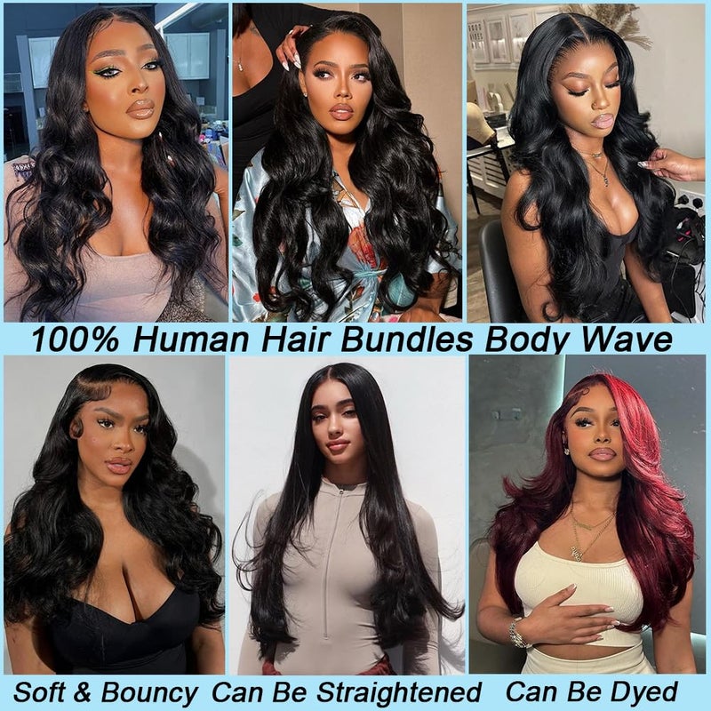 Beautymoon Body Wave Bundles 18 20 22 Inch 100% Unprocessed Brazilian Raw 3 Bundles Human Hair 16A Grade Body Wave Human Hair Bundles Remy Virgin Hair Extensions for Women - Image 5