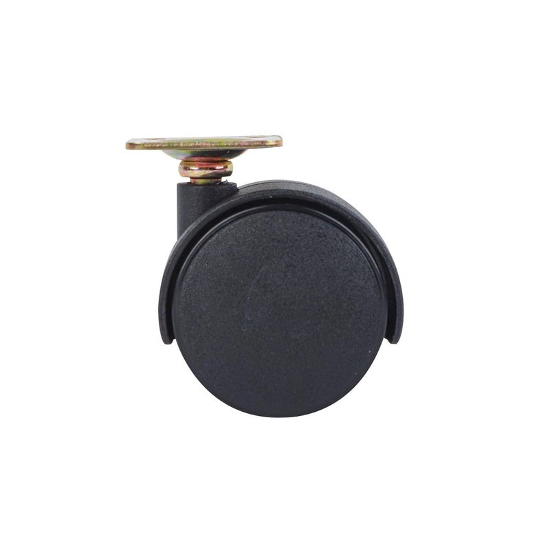 Shepherd Hardware 9417 2-Inch Office Chair Caster, Twin Wheel, 1-1/2-Inch Sq. Plate, 75lb Load Capacity, 2-Pack - Image 4