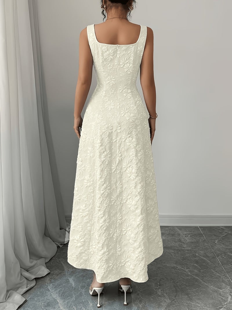 Women's Elegant Strapless\u002FOne-Shoulder A-Line Maxi Dress with Full-Length Zipper - -Length Formal Wedding Guest Gown, Prom Dress, Year-Round Evening Party Dress (Machine Washable, So... - Image 3